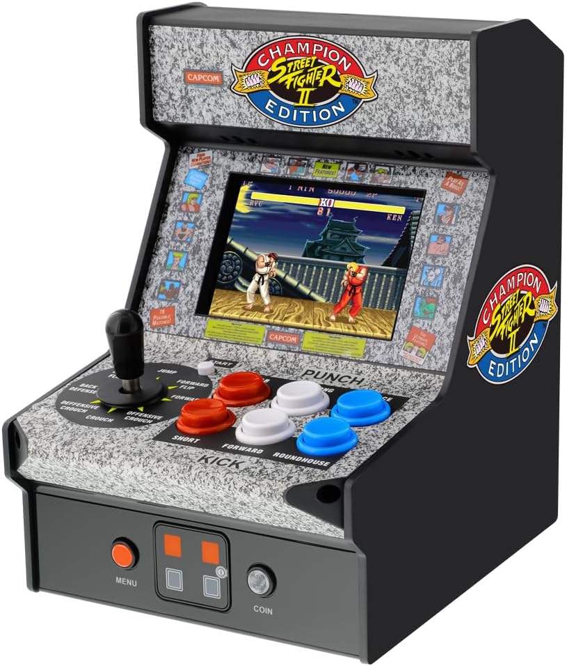 Street Fighter II Champion Ed. Micro Player Retro Arcade - Free Tracked Shipping