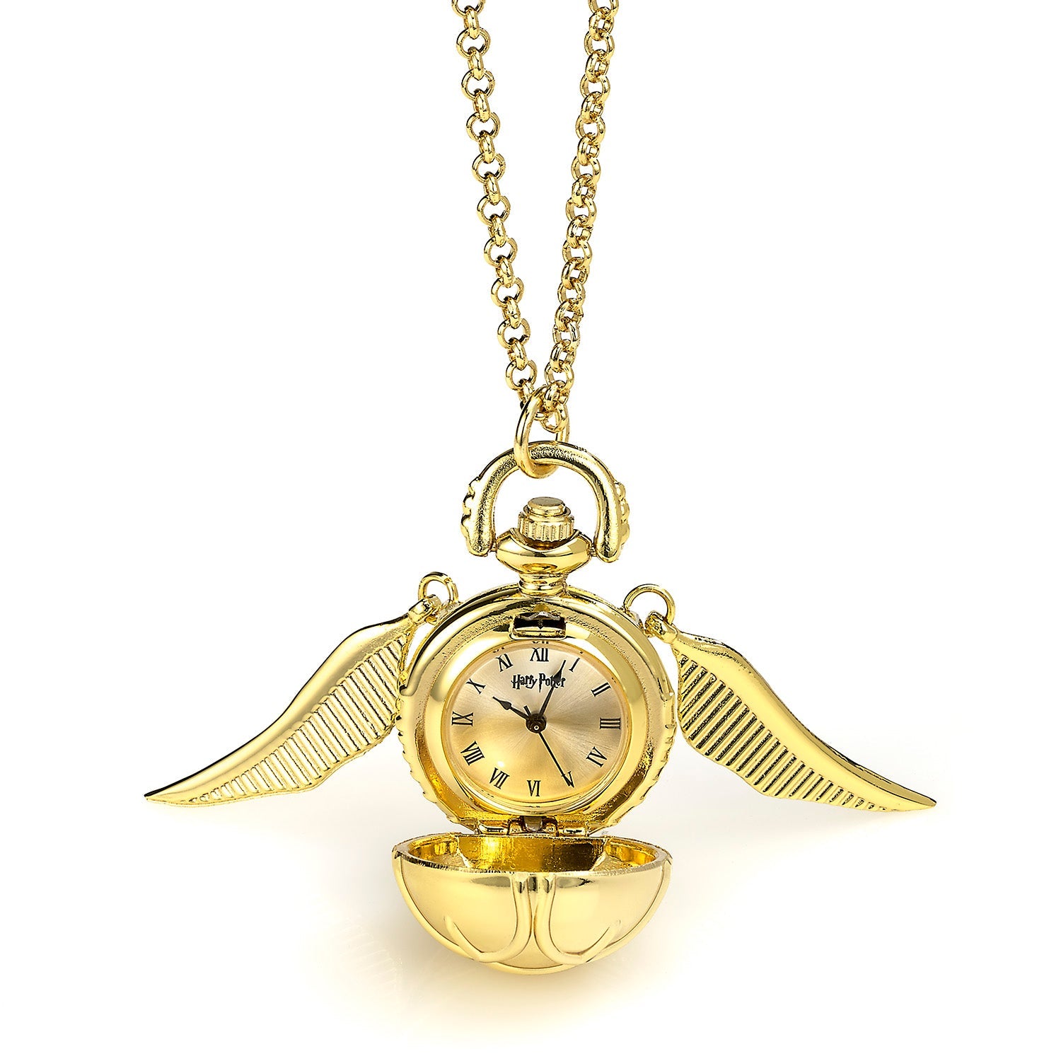 Harry Potter - Golden Snitch Watch Necklace- Official Licensed Product - Tracked Shipping